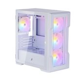 Корпус 1STPLAYER TRILOBITE T3-G White / mATX / 4x 120mm FRGB fans / T3-G-WH-4F1-W