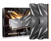 Модуль памяти DDR4 Netac Shadow II 32GB (16GBx2) 3200MHz CL16 1.35V / NTSWD4P32DP-32K / Black / with radiator