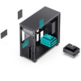 Корпус JONSBO D41 STD Black, TG, mini-ITX, mATX, ATX, черный