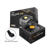 Блок питания Chieftec Polaris 3.0 PPS-850FC-A3 (ATX 3.1, 850W, 80 PLUS GOLD, Active PFC, 135mm fan, Full Cable Management, Gen5 PCIe) Retail