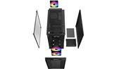 Корпус Deepcool CC360 ARGB, TG, mini-ITX, mATX, черный