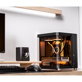 Корпус JONSBO TK-1 2.0 Black, TG (aquarium), mini-ITX, mATX, черный