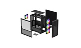 Корпус Deepcool CH560, TG, 3x140mm ARGB Fan, 1x120mm ARGB Fan, mini-ITX, mATX, ATX, E-ATX, черный
