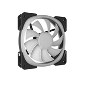 Вентилятор Powercase (CM21-14 ARGB) Black 140x140x25мм (PWM, 100шт./кор, 4pin +ARGB Sync, 500-1500±10% об/мин) Bulk