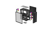Корпус Deepcool CC560 ARGB V2, TG, 4x120mm ARGB Fan, mini-ITX, mATX, ATX, черный