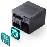 Корпус JONSBO N4 Black, 1x120mm Fan, mini-ITX, SFX, черный