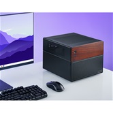 Корпус JONSBO N4 Black, 1x120mm Fan, mini-ITX, SFX, черный