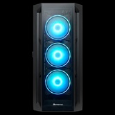 Корпус CHIEFTEC APEX GA-01B-TG-OP, TG, 3x120mm Fan, mini-ITX, mATX, ATX, E-ATX, черный