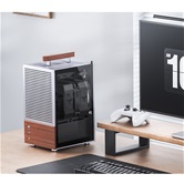 Корпус JONSBO T6 Silver, TG, mini-ITX, серебристый