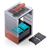 Корпус JONSBO T6 Silver, TG, mini-ITX, серебристый