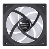 Вентилятор JONSBO ZK-120B(3 in 1) Black 120х120х25мм (24шт/кор, ARGB LED, 800-2200об/мин, черный) Retail