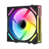 Вентилятор XASTRA  FS120B ARGB reverse single pack 120x120x25мм (60шт/кор, PWM, ARGB, Infinity lighting effect., Daisy-chain , 800-2000 rpm, black)  BOX