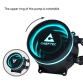 Комплект водяного охлаждения Chieftec ICEBERG 360 Dark CLC-360-BLK LGA1700/1200/115X/AM5/AM4 (6шт./кор, TDP 300W, ARGB PUMP, PWM, TRIPLE FAN 120mm) RET
