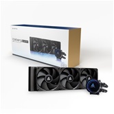 Комплект водяного охлаждения Chieftec ICEBERG 360 Dark CLC-360-BLK LGA1700/1200/115X/AM5/AM4 (6шт./кор, TDP 300W, ARGB PUMP, PWM, TRIPLE FAN 120mm) RET