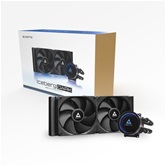 Комплект водяного охлаждения Chieftec ICEBERG 240 Dark CLC-240-BLK LGA1700/1200/115X/AM5/AM4 (8шт./кор, TDP 250W, ARGB PUMP, PWM, DUAL FAN 120mm) RET