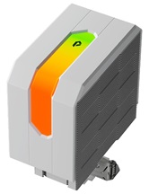 Кулер upHere UP1TC6 White / 6HPx6mm, 250W TDP, single tower, 1x120mm fan, 600-1650RPM, 68 CFM, 25dBA, ARGB cover / UP1TC6