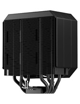 Кулер upHere UP1KC4C Black ARGB / 4HPx6mm, 230W TDP, single tower, 1x120mm ARGB fan, 600-1650RPM, 68 CFM, 25dBA / UP1KC4C