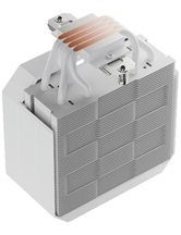 Кулер upHere UP1TC4C White ARGB / 4HPx6mm, 230W TDP, single tower, 1x120mm ARGB fan, 600-1650RPM, 68 CFM, 25dBA / UP1TC4C