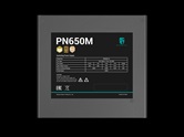 Блок питания Deepcool GAMERSTORM PN650M (ATX 3.1, 650W, Full Cable Management, PWM 120mm fan, Active PFC, 80+ GOLD, Active PFC + Full Bridge SRC LLC + DC/DC, Gen5 PCIe) RET