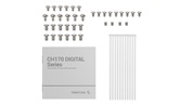 Корпус Deepcool CH170 DIGITAL WH, mini-ITX, белый