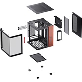 Корпус JONSBO TK-0 Black, TG (aquarium), mini-ITX, SFX, черный