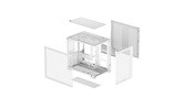 Корпус Deepcool CG530 WH, TG (aquarium), mini-ITX, mATX, ATX, белый