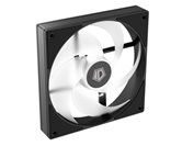 Вентилятор ID-COOLING AS-140-ARGB-K DUET (2 in 1) 140x140x25мм (32шт./кор, PWM, резиновые углы, черный, 300-1800об/мин, супертихий)  BOX
