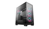 Корпус Deepcool CG580 4F, TG (aquarium), 4x120mm ARGB Fan, mini-ITX, mATX, ATX, черный