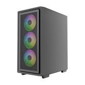 Корпус Powercase Mistral AY4B ARGB, Tempered Glass, 4x 120mm ARGB Fans, чёрный, ATX  (CMAYB-A4)