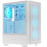 Корпус Powercase Mistral AY4W ARGB, Tempered Glass, 4x 120mm ARGB Fans, белый, ATX  (CMAYW-A4)