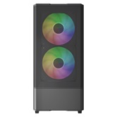 Корпус Powercase Mistral AY3B ARGB, Tempered Glass, 2x 140mm +1x 120mm ARGB Fans, чёрный, ATX  (CMAYB-A3)