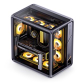 Корпус JONSBO Jonsplus BO400, TG (aquarium), mini-ITX, mATX, ATX, серый