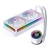 Комплект водяного охлаждения JONSBO TH-240 White LGA1700/1200/115X/AM5/AM4 (6шт/кор, TDP 260W, ARGB FAN and PUMP, PWM, DUAL FAN 120mm, белый) RET