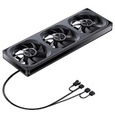 Вентилятор JONSBO ZA-360BR (3 in 1) 362х123х28мм REVERSE (16шт/кор, PWM, ARGB LED, 700-2400об/мин, черный) Retail