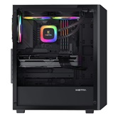 Корпус XASTRA  A406 4ARGB Black ATX/Mesh/ tempered glass / 4x120mm ARGB PWM fans/ A406-4FC12A