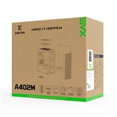Корпус XASTRA  A402M 4ARGB Black mATX/Mesh/full-size TG/ 4x120mm ARGB PWM fans/ A402M-4FC12A-BK