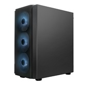 Корпус XASTRA  A402M 4ARGB Black mATX/Mesh/full-size TG/ 4x120mm ARGB PWM fans/ A402M-4FC12A-BK