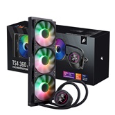 Система водяного охлаждения 1STPLAYER TS4 360 Black / 3x120mm, ARGB, IPS display / TS4-360-BK
