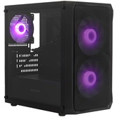 Корпус Powercase Mistral Micro A3B ARGB V2, Tempered Glass, 2x 140mm ARGB PWM+1x 120mm ARGB PWM, чёрный, mATX  (CMMAB-A3-V2)