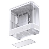 Корпус JONSBO D400 White, TG (aquarium), mini-ITX, mATX, ATX, белый