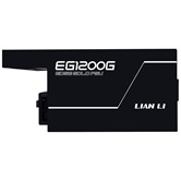 Блок питания Lian Li EG1200G / Black / ATX 3.1, 1200W, 80 PLUS Gold, PCIe 5.1, APFC, USB/FAN HUB, 120mm FDB Fan, Fully Modular / G9P.EG1200G.BH00.RU