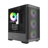Корпус Powercase Mistral Micro A13B, Tempered Glass, 4x120mm FRGB fan, чёрный, mATX  (CMMA13B-L4)