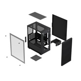 Корпус XASTRA  A307M 3FRGB Black mATX/Mesh/ tempered glass / 3x 120mm FC120 FRGB fans/ A307M-3FC12F