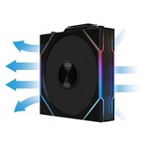 Вентилятор Lian Li UNI FAN TL WIRELESS 120 Reverse Blade / 12RTL1W1B BLACK / 120x124x28мм (PWM, ARGB, 2300 об/мин (Max.), 34dBa) / G99.12RTL1W1B.R0