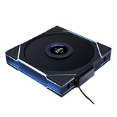 Вентилятор Lian Li UNI FAN TL WIRELESS LCD 140 Reverse Blade / 14RTLLCD1W1B BLACK / 140x140x28мм (PWM, ARGB, 1600 об/мин (Max.), 29,4dBa) / G99.14RTLLCD1W1B.R0