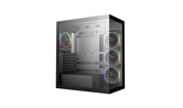 Корпус Deepcool CG580 4F V2, TG (aquarium), 4x120mm ARGB Fan, mini-ITX, mATX, ATX, черный