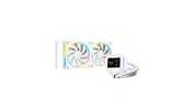 Комплект водяного охлаждения DEEPCOOL LM240 WH LGA20XX/1700/1200/115X/AM5/AM4 (6шт/кор,TDP 250W, ARGB Lighting, Anti-Leak edition, PWM,  DUAL FAN, белый) RET