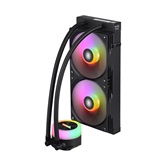 Система водяного охлаждения 1STPLAYER TS1 240 Black / 2x120mm, ARGB, 250W TDP / TS1-240-BK