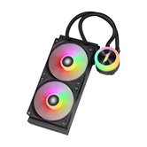 Система водяного охлаждения 1STPLAYER TS1 240 Black / 2x120mm, ARGB, 250W TDP / TS1-240-BK