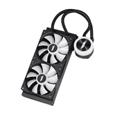 Система водяного охлаждения 1STPLAYER TS1 240 Black / 2x120mm, ARGB, 250W TDP / TS1-240-BK